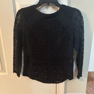 Lucky Brand Black Lace Women's Top S